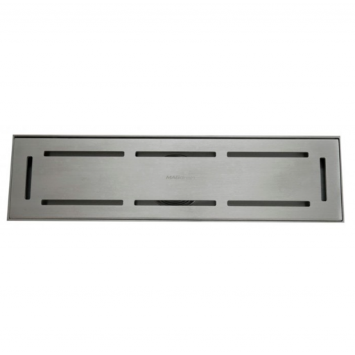 Душевой трап MAGdrain JC 300 Q50-B хром матовый 80*300 мм